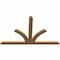Ekena Millwork Richland Timber Gable Bracket, Western Red Cedar, 60"W x 38"H x 1 1/2"D x 3 1/2"F, 15/12 Pitch GBW060X38X0204RIC00SWR - alternate 2